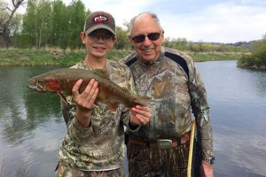 Fathers in the Field - Chuck and Field Buddy Jonathan out fishing