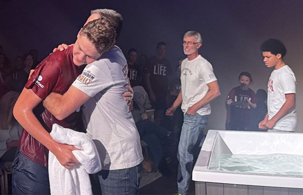 Fathers in the Field - DTC - Mike baptizing Cavan