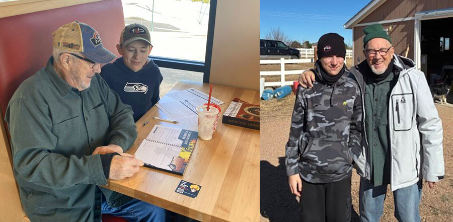 Photo of Mentor Father Bruce and Field Buddy Noshan